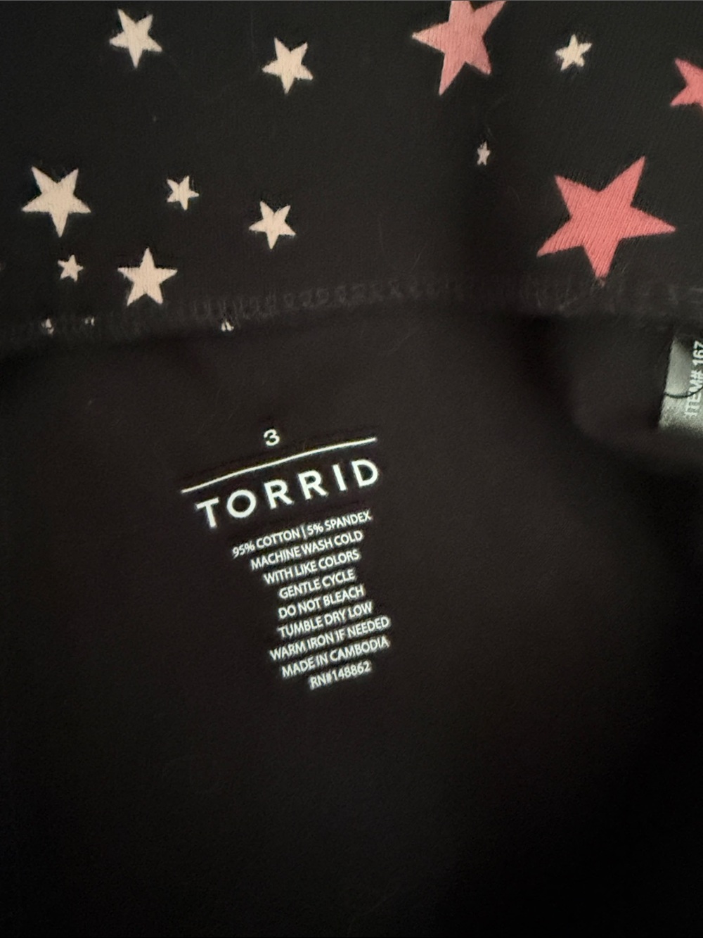 Torrid cropped star leggings. Size 3x - Picture 5 of 5